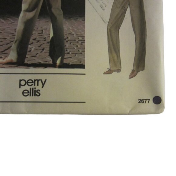 Vogue Women's Vintage Sewing Pattern 2677 Pants Beige Size 16 - Picture 2 of 5